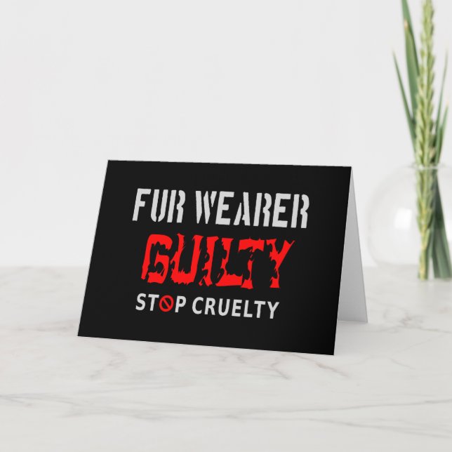 Fur wearer guilty card (Front)