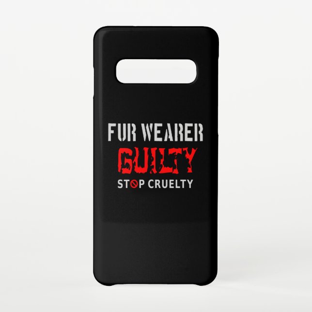 Fur wearer guilty samsung galaxy case (Back)