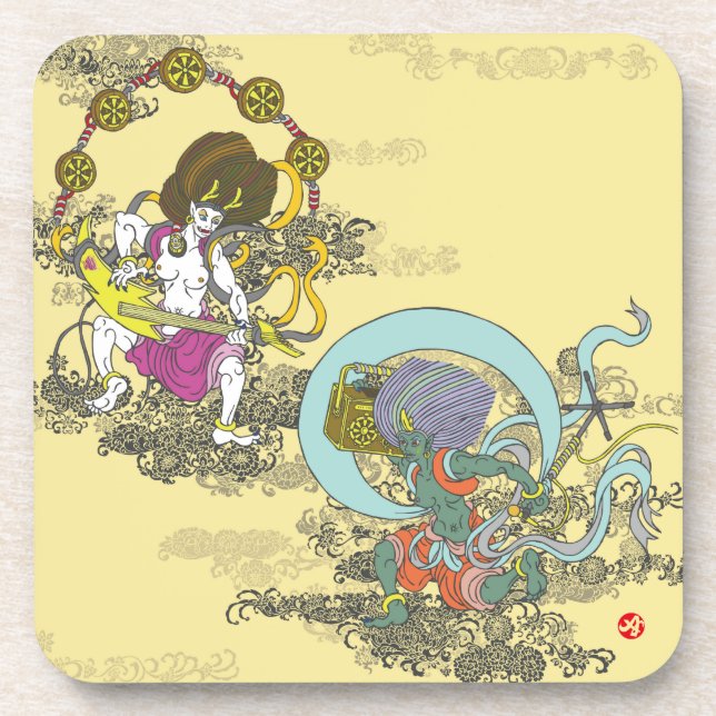 Furai. 風雷 coaster (Front)