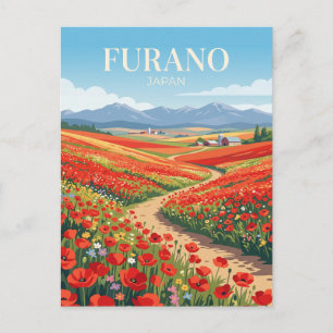 Furano Flower Fields Japan Postcard