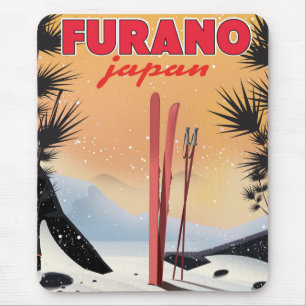 Furano Japanese travel poster. Mouse Mat