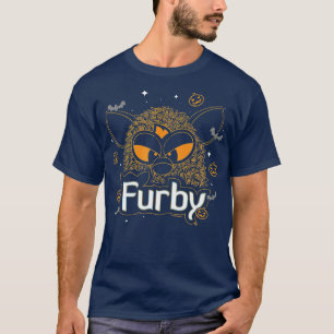 Furby Halloween Spooky Lines Pumpkin Furby  T-Shirt