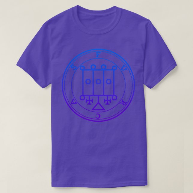 Furcas Sigil Teaches Astrology and Rhetoric Blue 1 T-Shirt (Design Front)