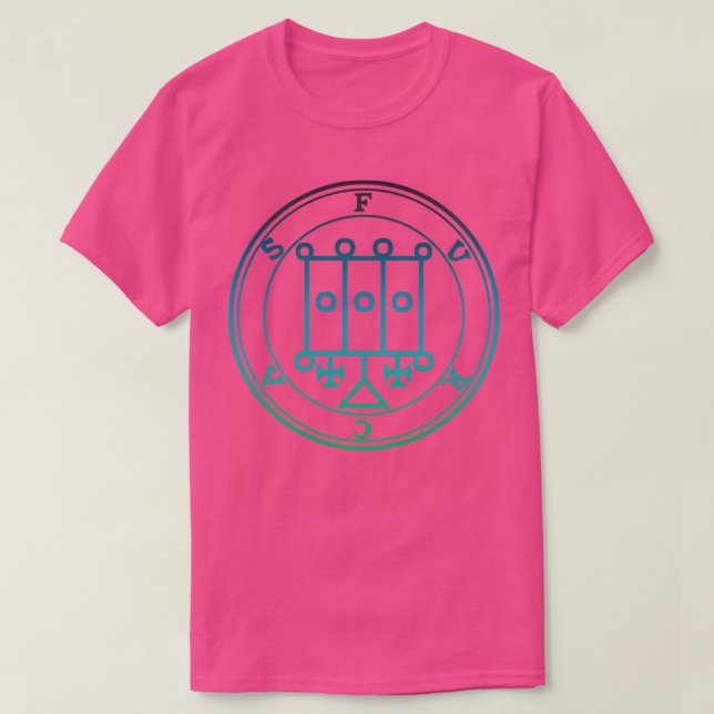 Furcas Sigil Teaches Astrology and Rhetoric Blue G T-Shirt (Design Front)