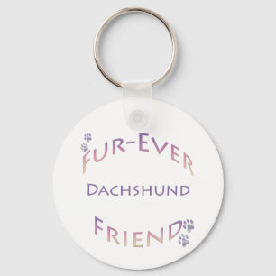 Furever Dachshund Key Ring