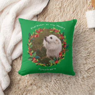 FURever In My Heart Christmas Pet Template / Green Cushion