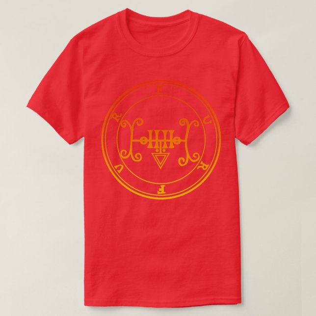 Furfur Sigil Teaches on Secret Orange T-Shirt (Design Front)