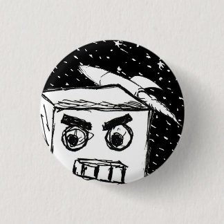 Furies Fast KARL the Robot, with rocket in space   3 Cm Round Badge