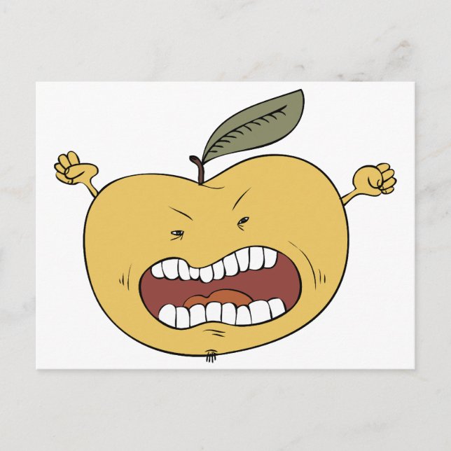 Furious apple postcard (Front)