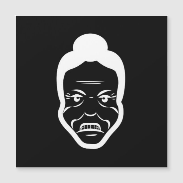 Furious Bun Granny – Fridge Magnet (Front)