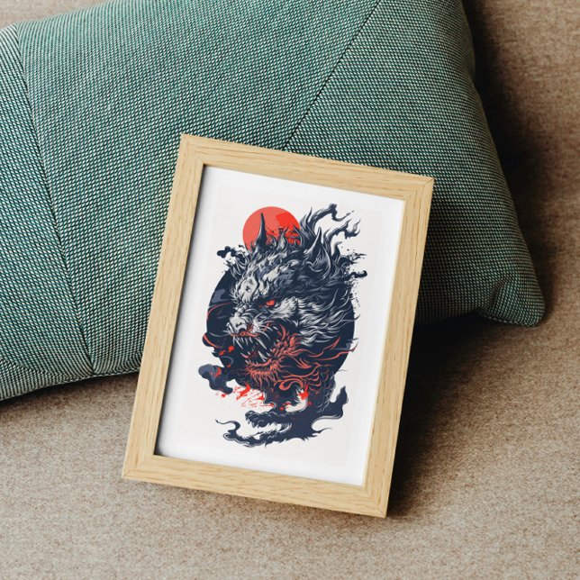 Furious Dragon Head Poster (Creator Uploaded)