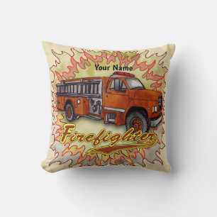 Furious Firetruck firefighter Cushion