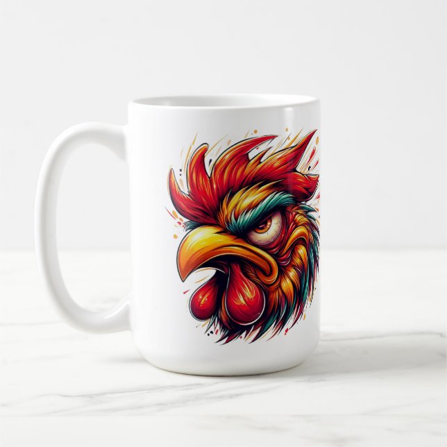 Furious Rooster Mug (Left)