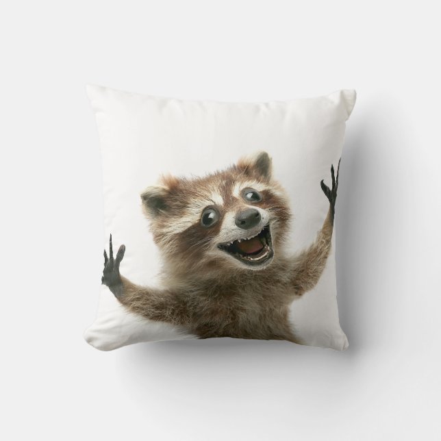 Furiously Happy to be snuggled with Cushion (Front)