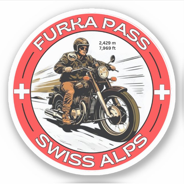 furka pass - swiss mountain pass road trip motobik (Front)