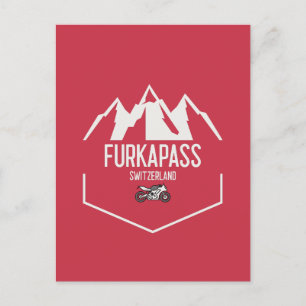 Furka Pass Switzerland Postcard