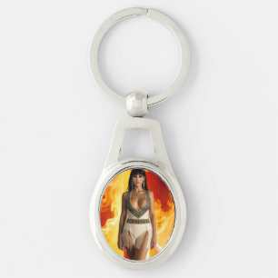 Furnace Godess metal keychain