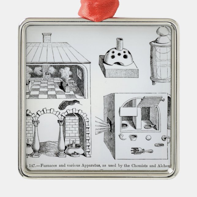 Furnaces and various Apparatus Metal Tree Decoration (Front)