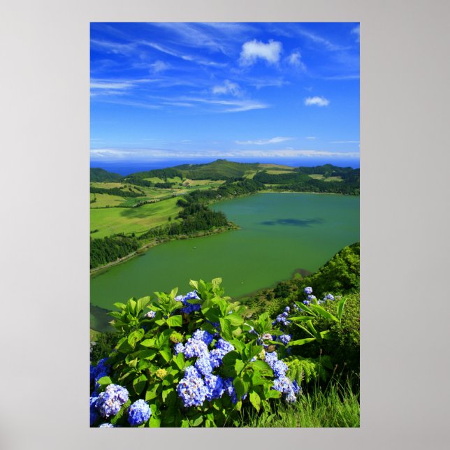 Furnas Lake, Azores Poster (Front)