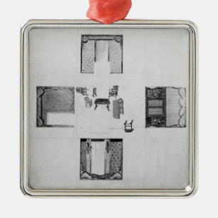 Furnishings for a small drawing room metal tree decoration