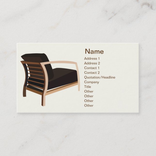 Furniture - Business Business Card (Front)