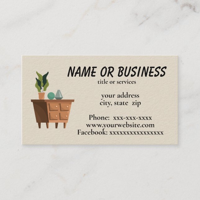 Furniture Business Card (Front)