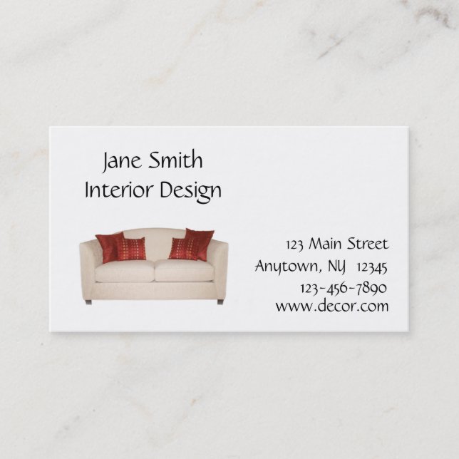 Furniture Business Card (Front)