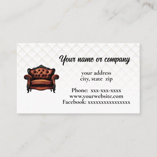 Furniture Business Card (Front)
