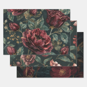 Furniture DIY Dark Botanical Gift Wrap Rustic Goth