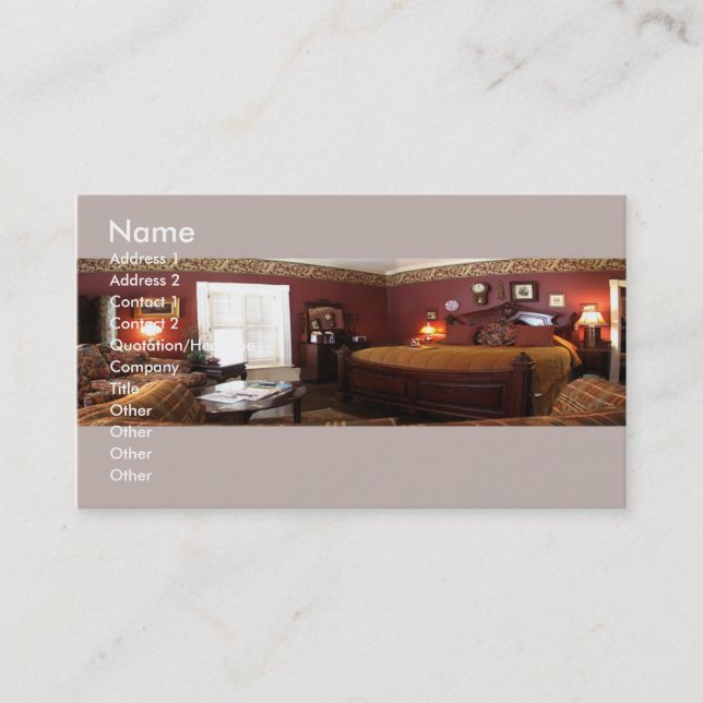Furniture/Interior Design Business Card (Front)
