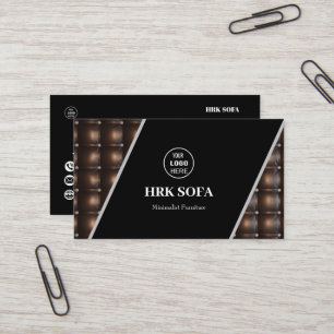Furniture Leather Sofa Design Professional  Business Card