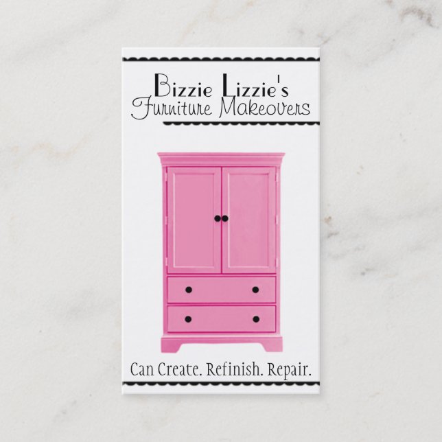 Furniture Makeovers Business Card (Front)