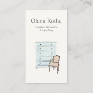 Furniture Refinisher, Repair and Upholster Calling Card