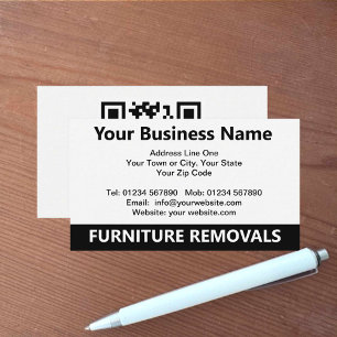 Furniture Removals QR Code Business Card