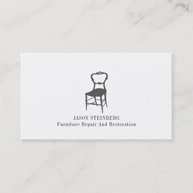 Furniture Repair And Restoration Business Card (Front)