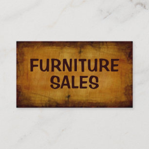 Furniture Sales Antique Business Card