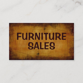 Furniture Sales Antique Business Card