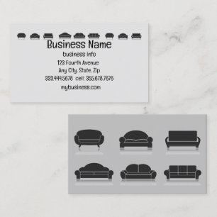 Furniture Sales Repair Upholstery Business Card