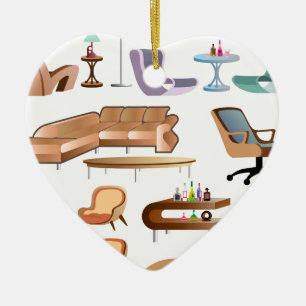 Furniture_Set_Collection Ceramic Tree Decoration