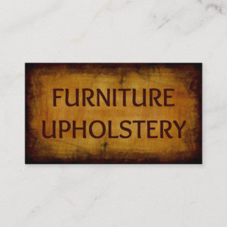 Furniture Upholstery Antique Business Card