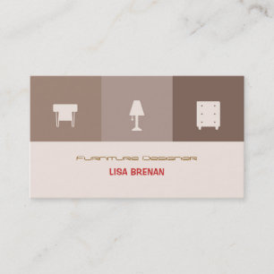 FurnitureDesigner Chair Room Decor Living Home Business Card