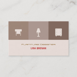 FurnitureDesigner Chair Room Decor Living Home Business Card