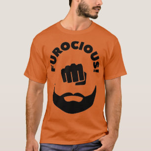 Furocious is a 2021 pun for a fist beard T-Shirt