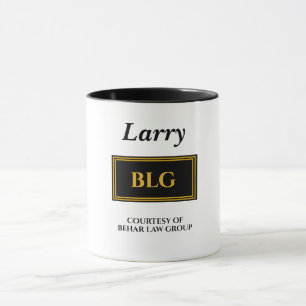 Furrever Personalised Back/Gold Office Mug 