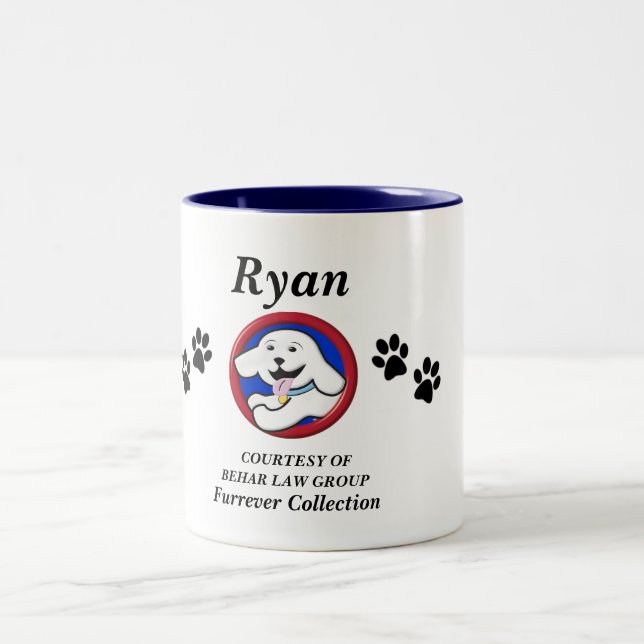 Furrever Personalised Corporate Coffee Mug: Two-Tone Coffee Mug (Center)