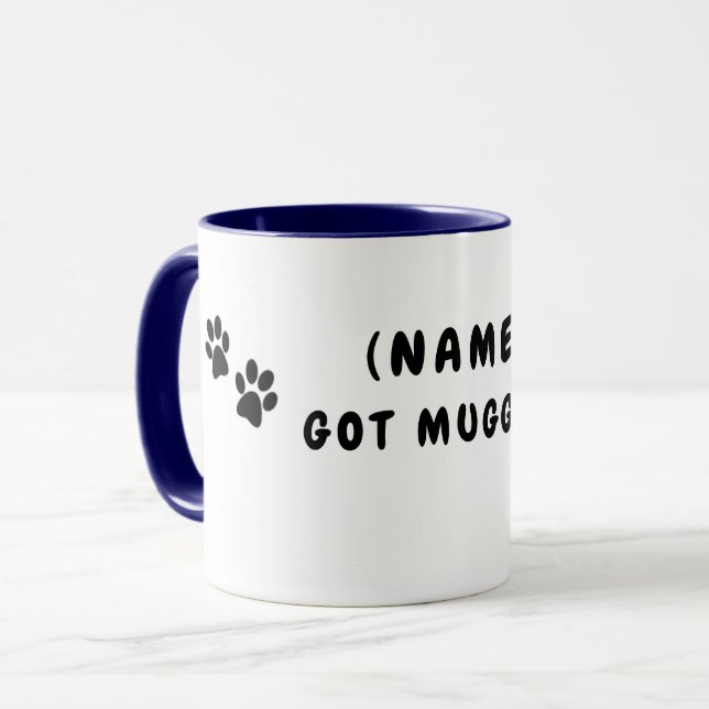 Furrever personalised "Got Mugged!" Mug (Front Left)