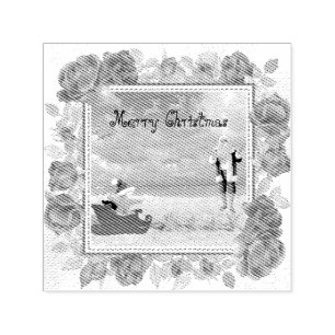 Furry and Bright Christmas Self-inking Stamp