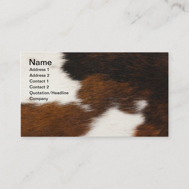 Furry background business card (Front)