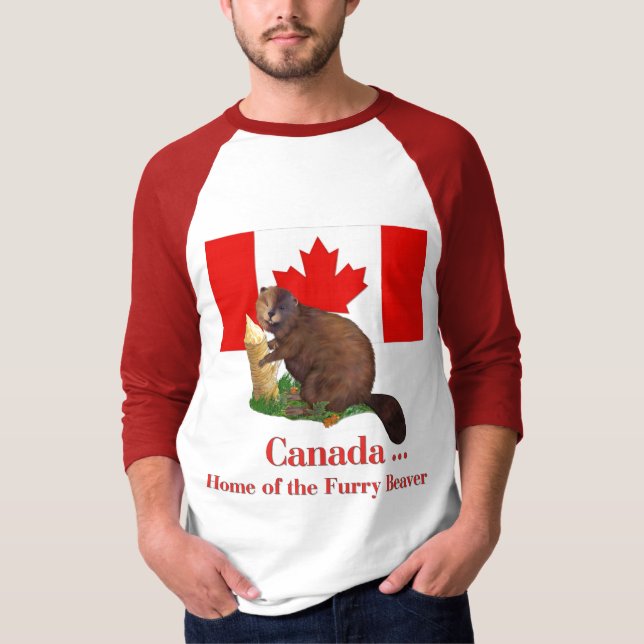 Furry Beaver T-Shirt (Front)