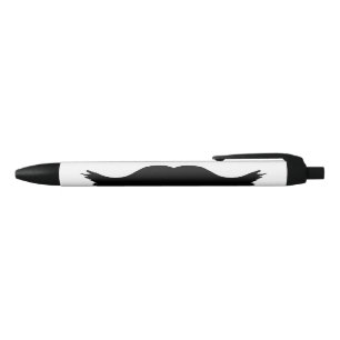 Furry Black Moustache Ink Pen